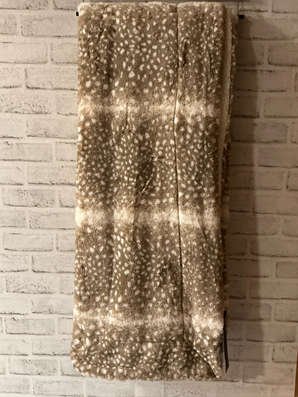 RACHEL RACHEL ROY deer print sherpa faux fur throw